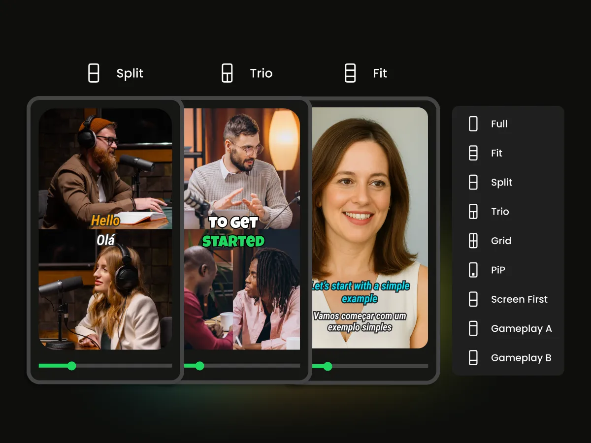 WayinVideo intelligent video layouts and social media preview for resized videos
