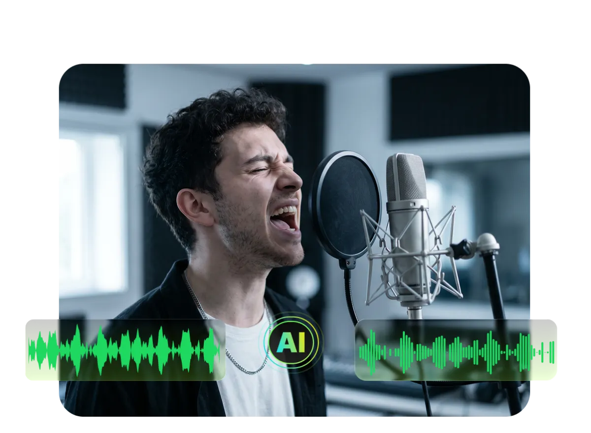 Remove background noise from video files using AI.