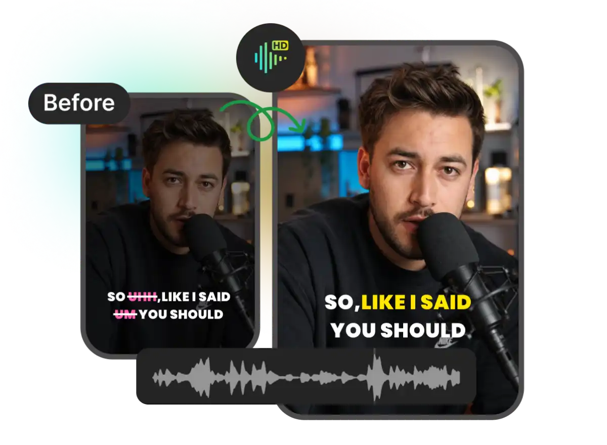 High-quality AI noise remover protecting natural vocal clarity from distortion.