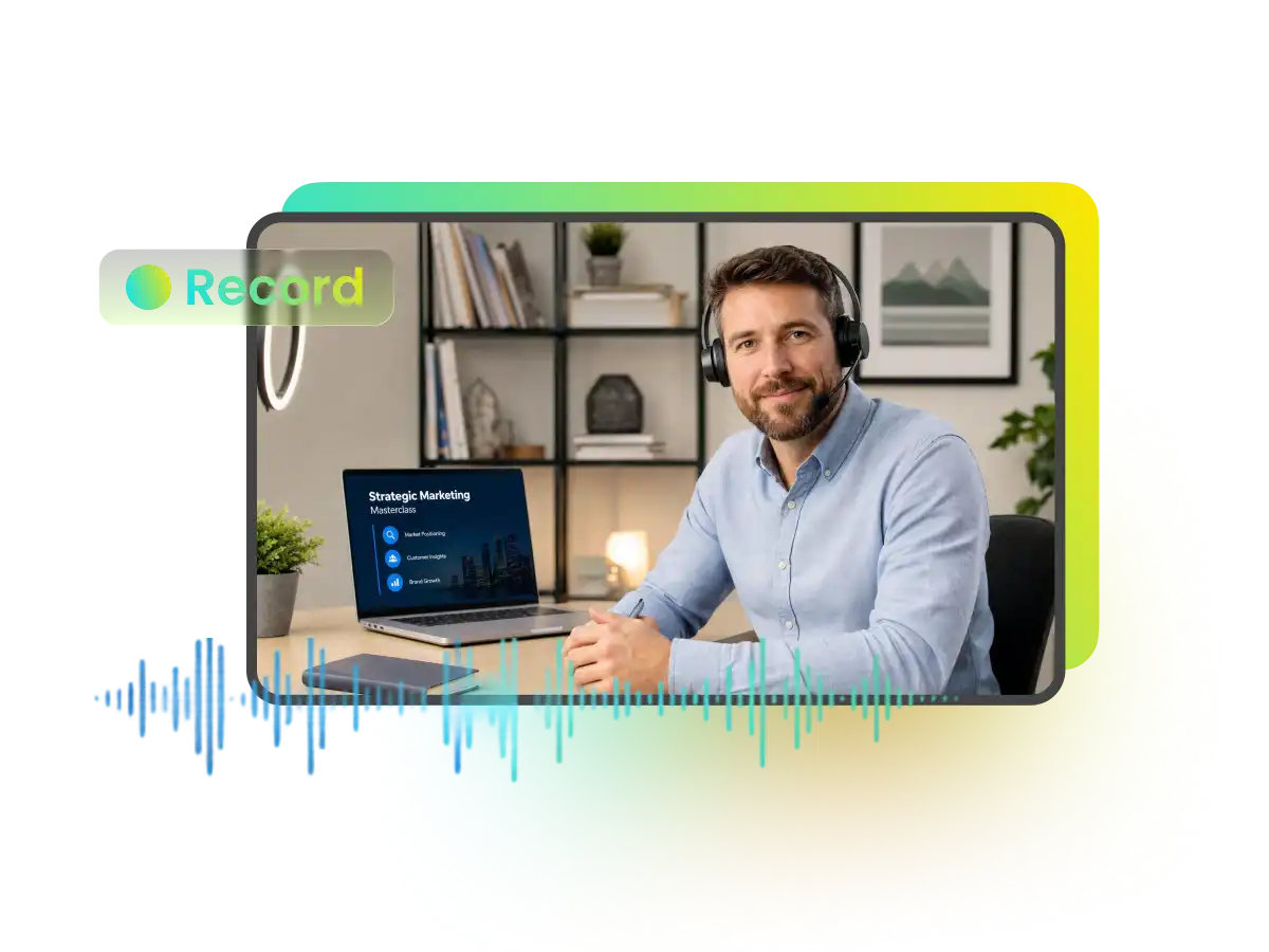 Remove background noise from recorded meeting video online.